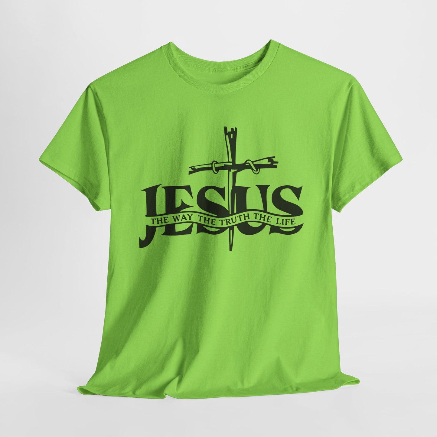 Faith-based Christian apparel with bold scripture print
