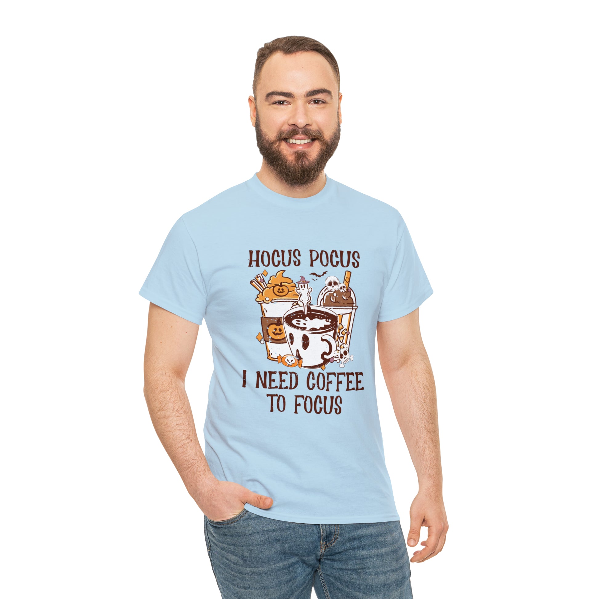 "Hocus Pocus, I Need Coffee To Focus" T-Shirt - Weave Got Gifts - Unique Gifts You Won’t Find Anywhere Else!