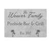 Custom "Family Poolside Bar & Grill" Wall Art - Weave Got Gifts - Unique Gifts You Won’t Find Anywhere Else!