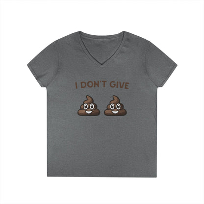 Bold poop emoji T-shirt for women with a witty message
