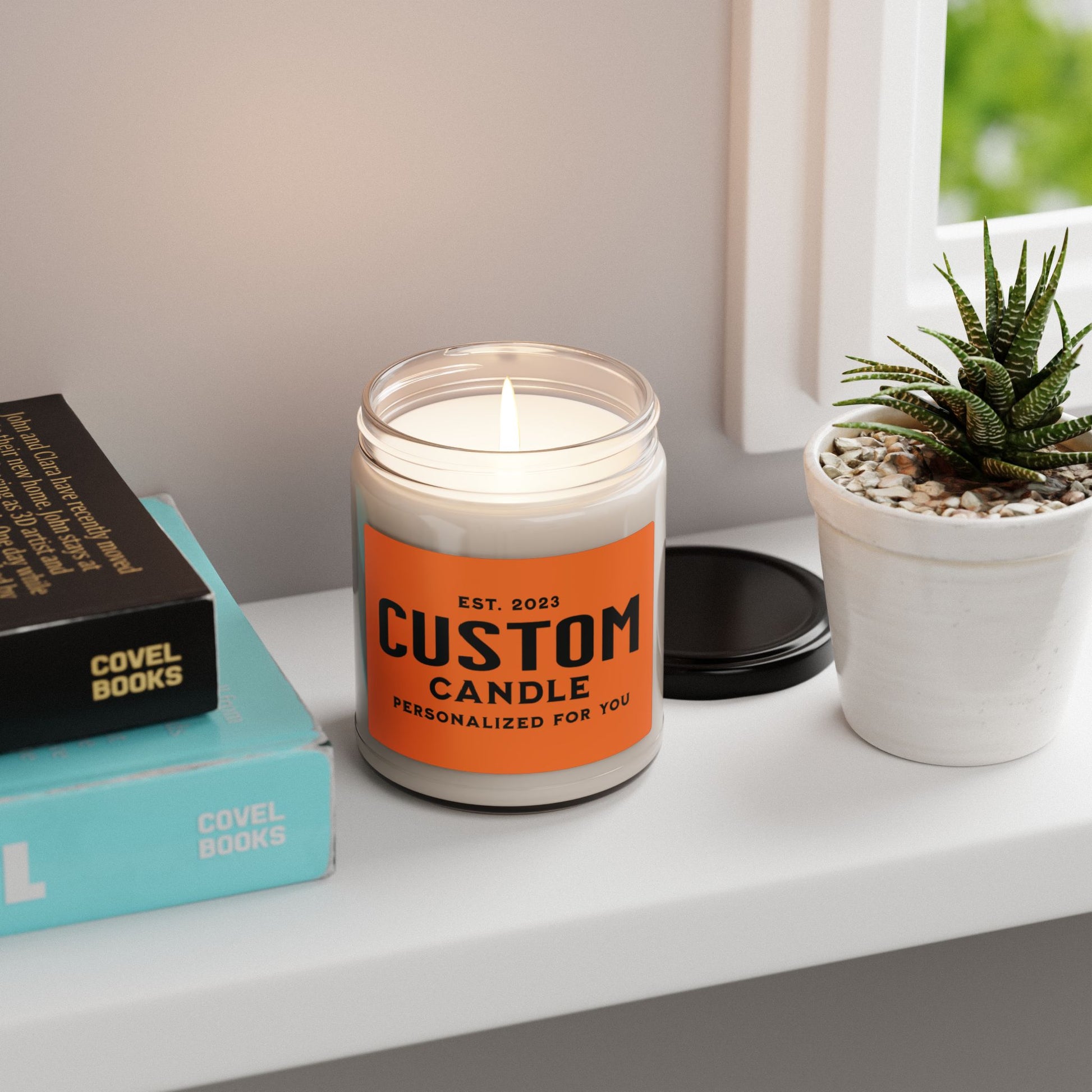 Unique custom candle with your own quote
