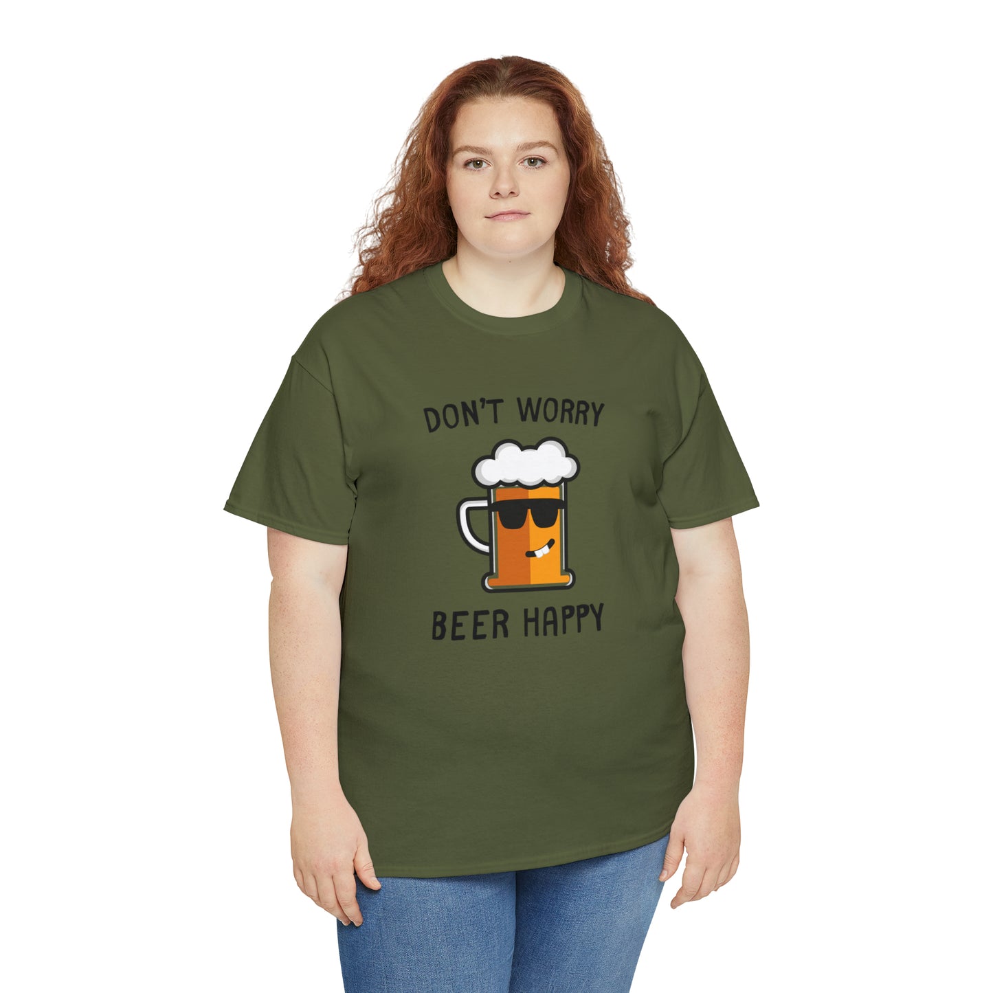 "Don't Worry, Beer Happy" T-Shirt - Weave Got Gifts - Unique Gifts You Won’t Find Anywhere Else!