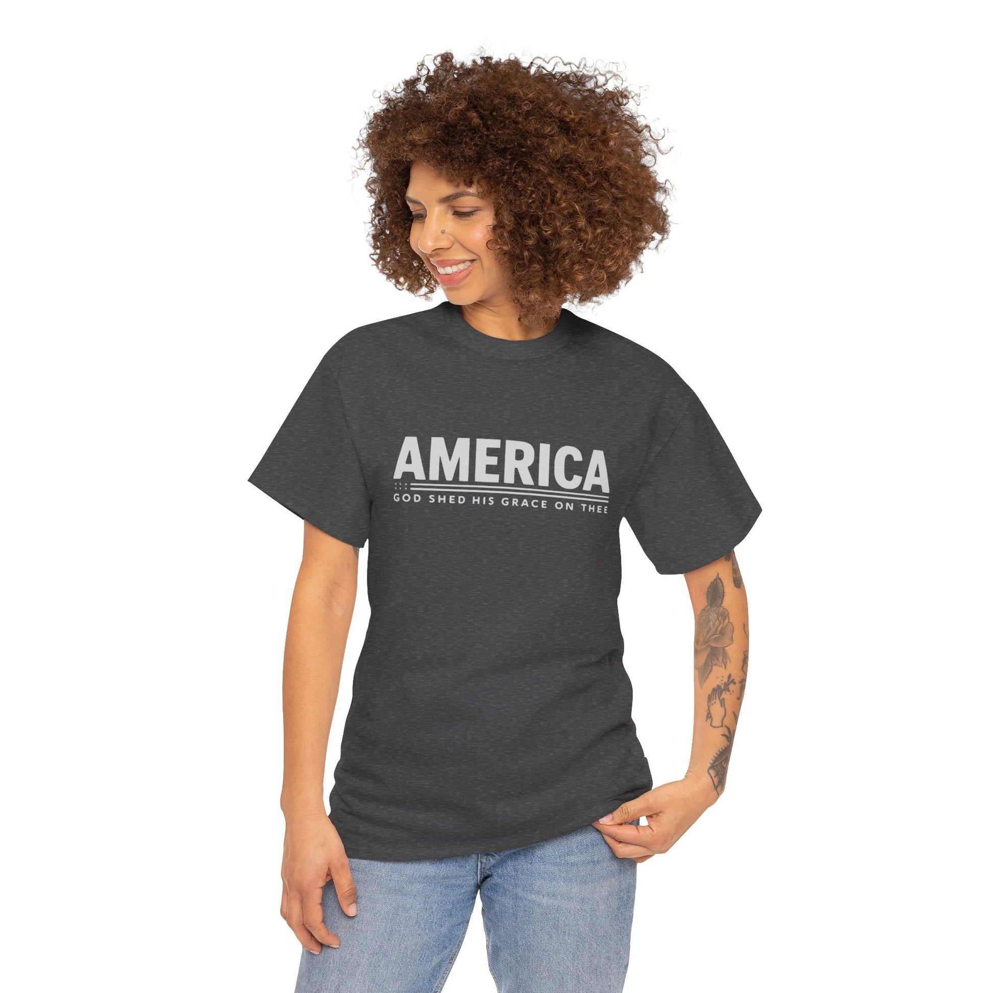 "Comfortable and Durable Patriotic T-Shirt"