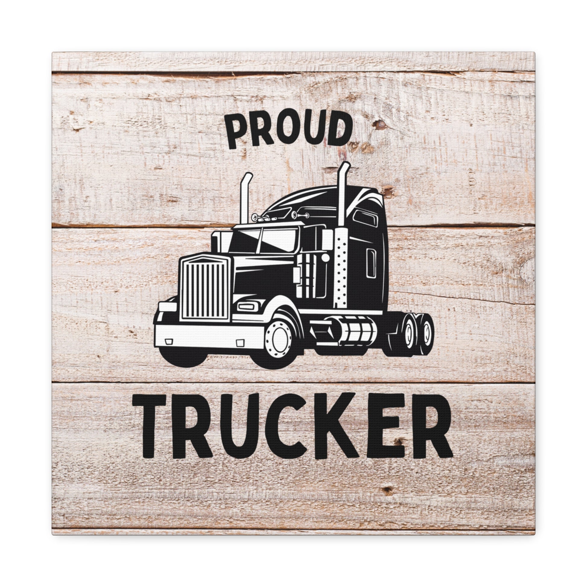 "Proud Trucker" Wall Art - Weave Got Gifts - Unique Gifts You Won’t Find Anywhere Else!