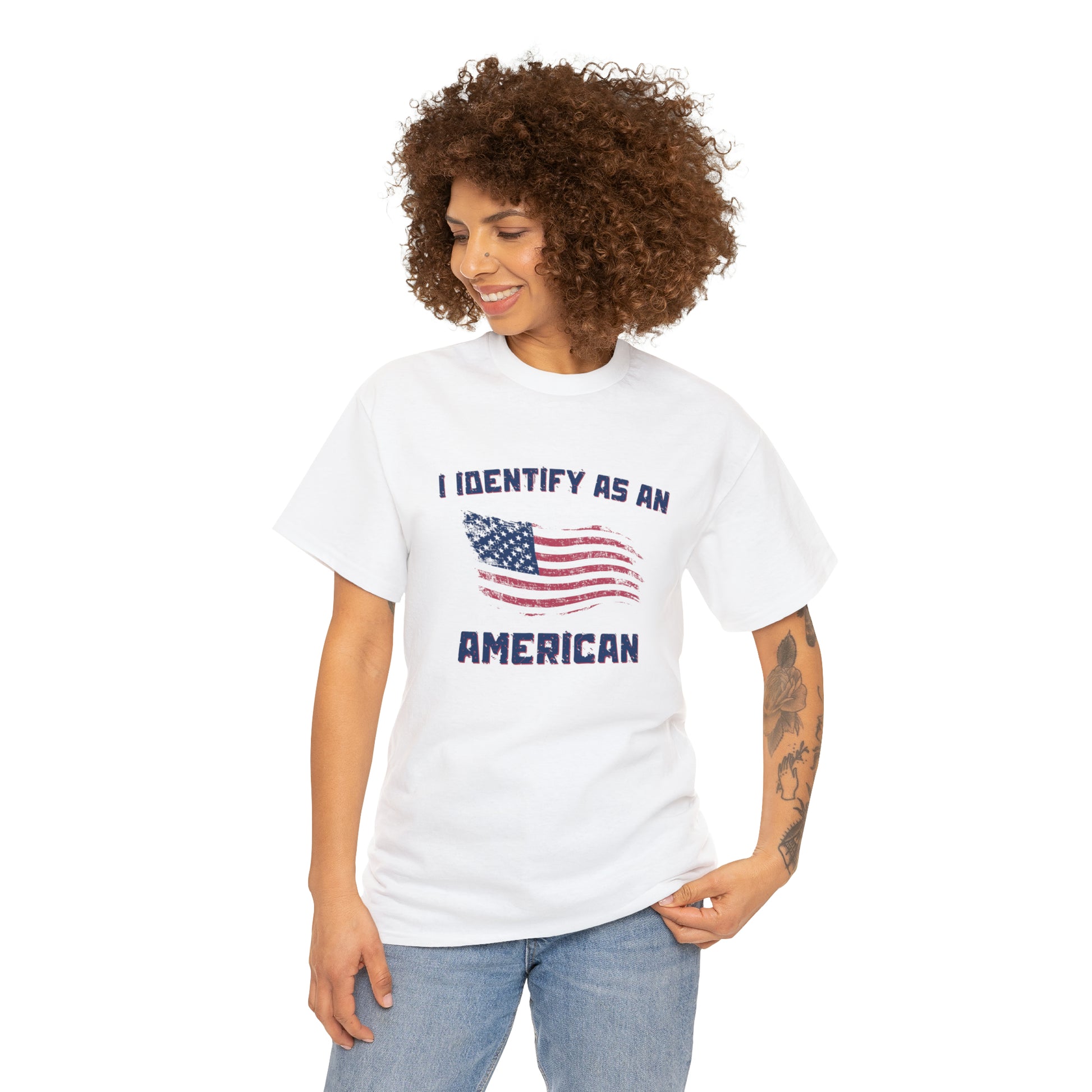 "I Identify As An American" T-Shirt - Weave Got Gifts - Unique Gifts You Won’t Find Anywhere Else!