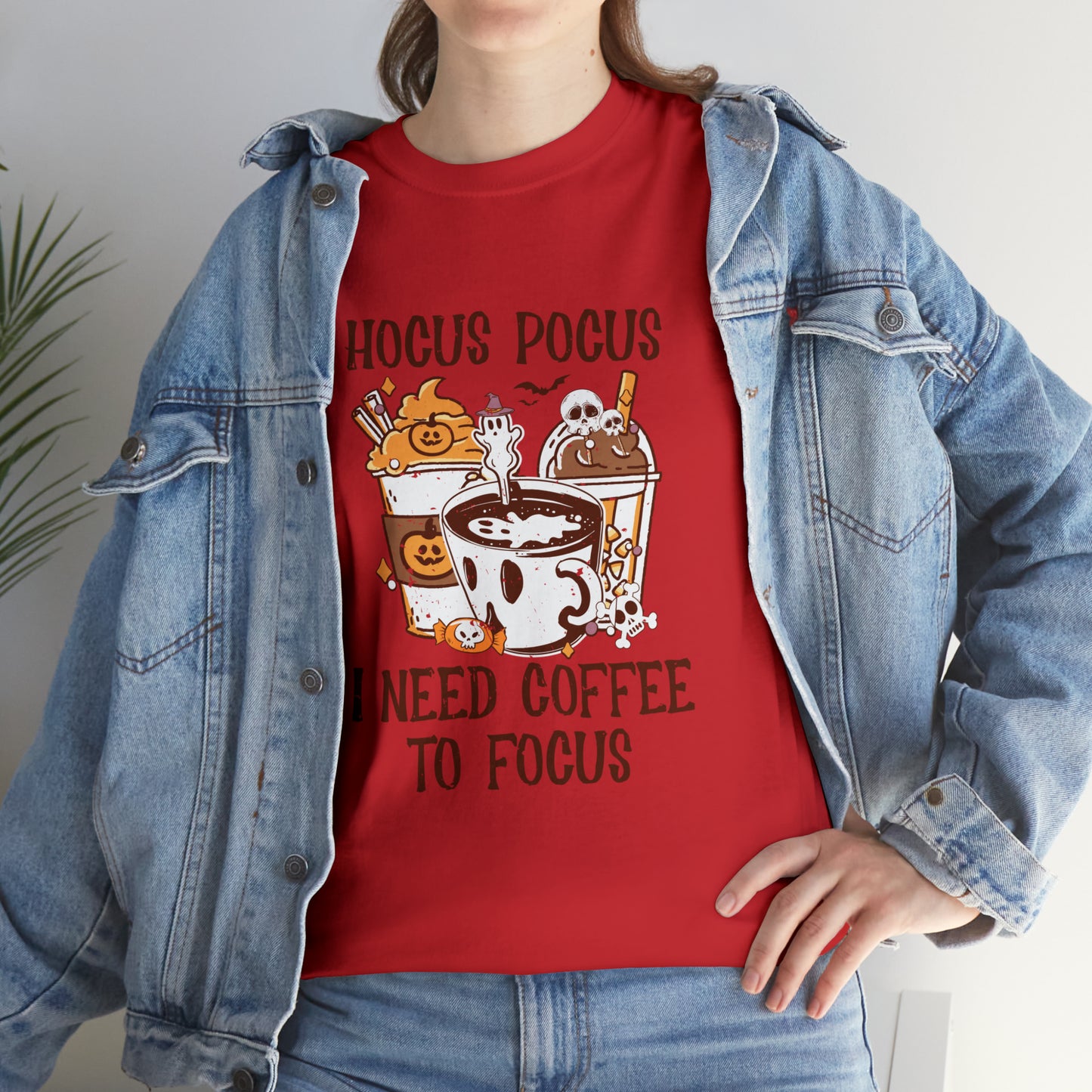 "Hocus Pocus, I Need Coffee To Focus" T-Shirt - Weave Got Gifts - Unique Gifts You Won’t Find Anywhere Else!