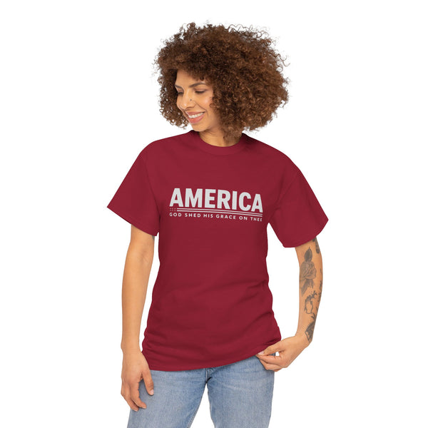 American - God Shed His Grace On Thee: T-Shirt