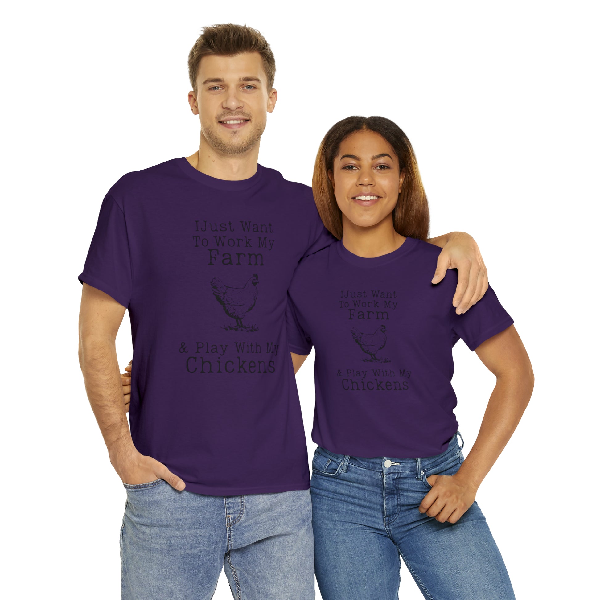 "Farm & Chickens" T-Shirt - Weave Got Gifts - Unique Gifts You Won’t Find Anywhere Else!