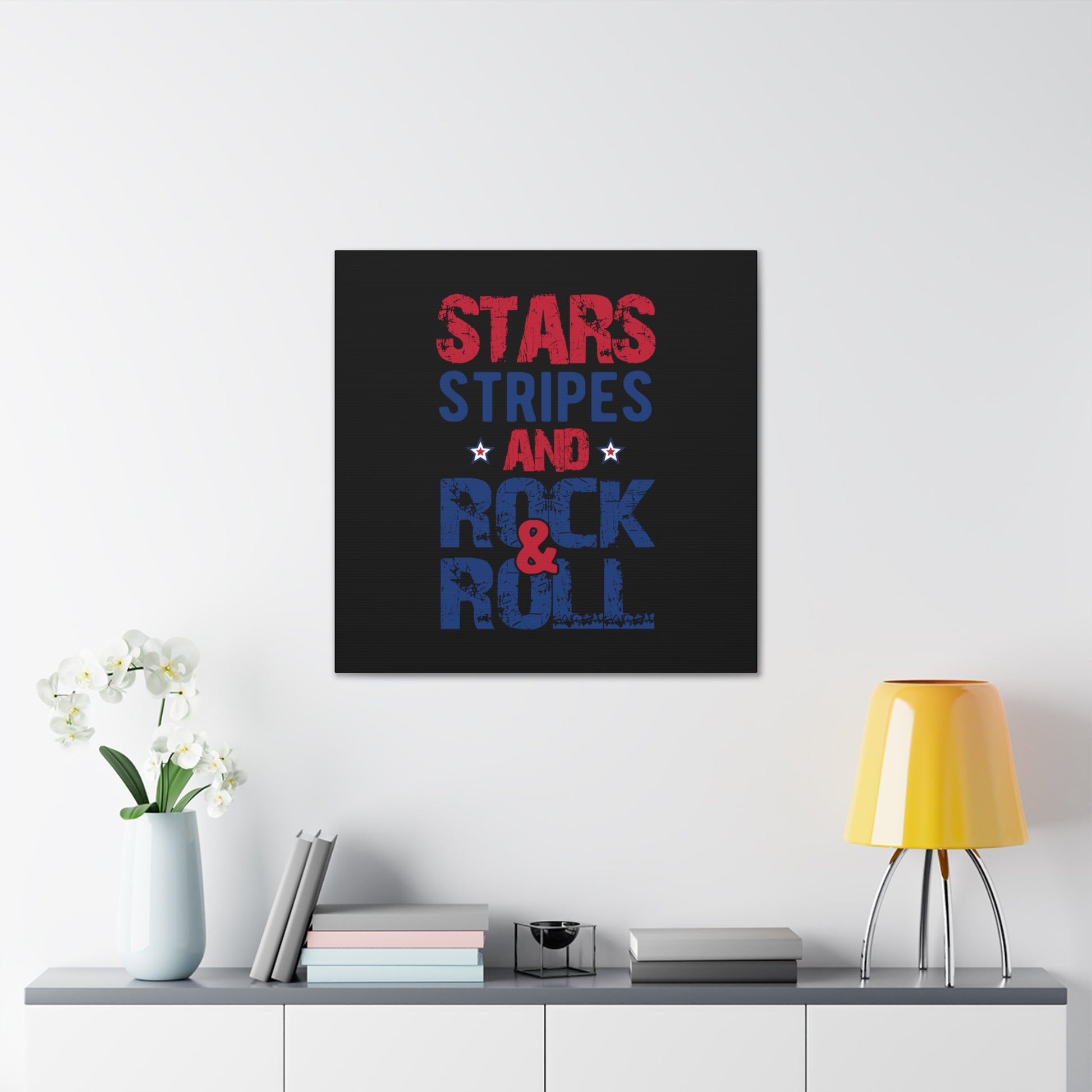 "Stars, Stripes And Rock & Roll" T-Shirt - Weave Got Gifts - Unique Gifts You Won’t Find Anywhere Else!