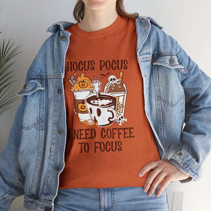 "Hocus Pocus, I Need Coffee To Focus" T-Shirt - Weave Got Gifts - Unique Gifts You Won’t Find Anywhere Else!