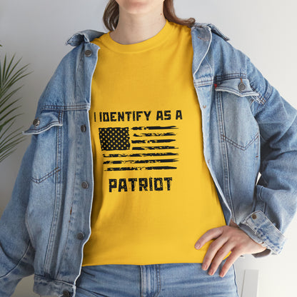 'I Identify As A Patriot" T-Shirt - Weave Got Gifts - Unique Gifts You Won’t Find Anywhere Else!