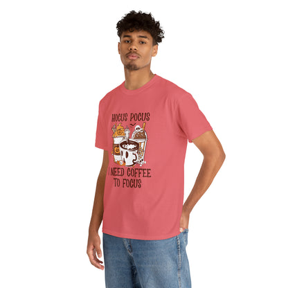 "Hocus Pocus, I Need Coffee To Focus" T-Shirt - Weave Got Gifts - Unique Gifts You Won’t Find Anywhere Else!