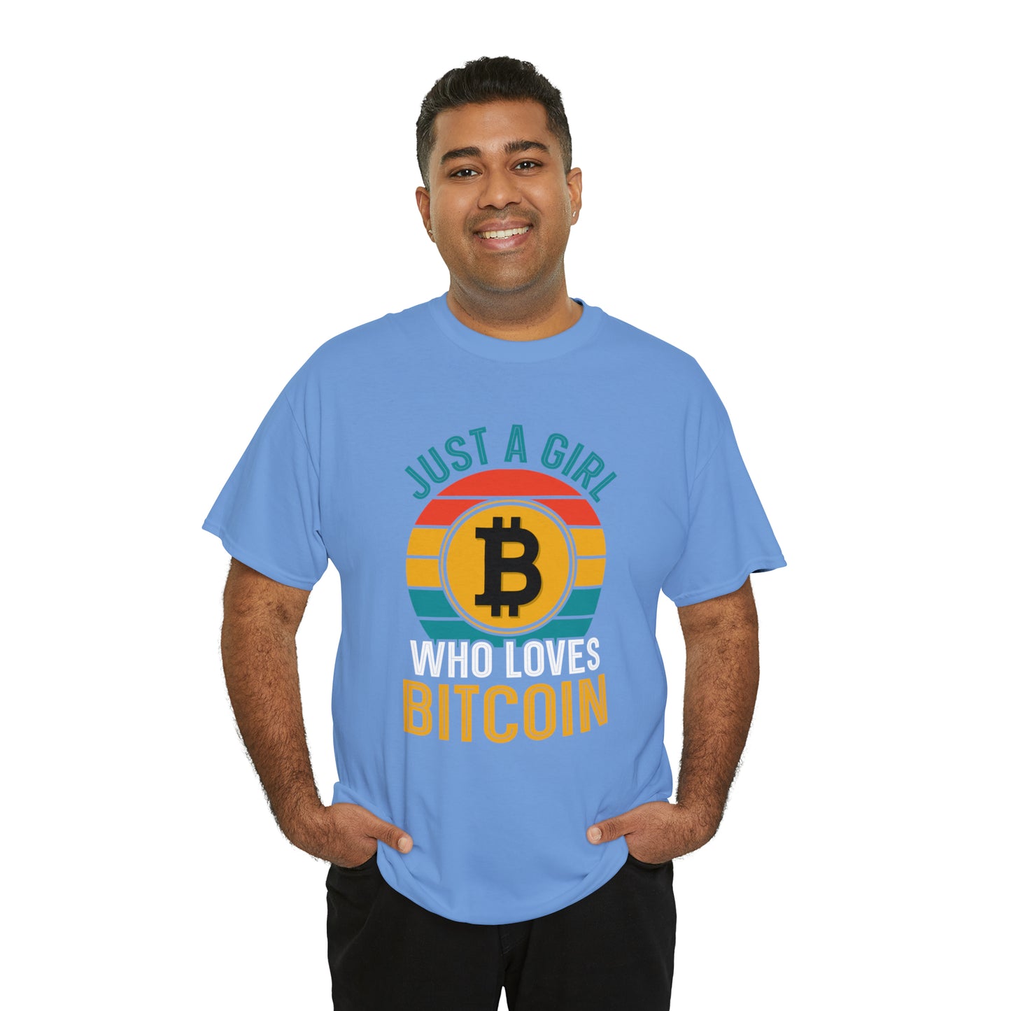 "Just A Girl Who Loves Bitcoin" T-Shirt - Weave Got Gifts - Unique Gifts You Won’t Find Anywhere Else!