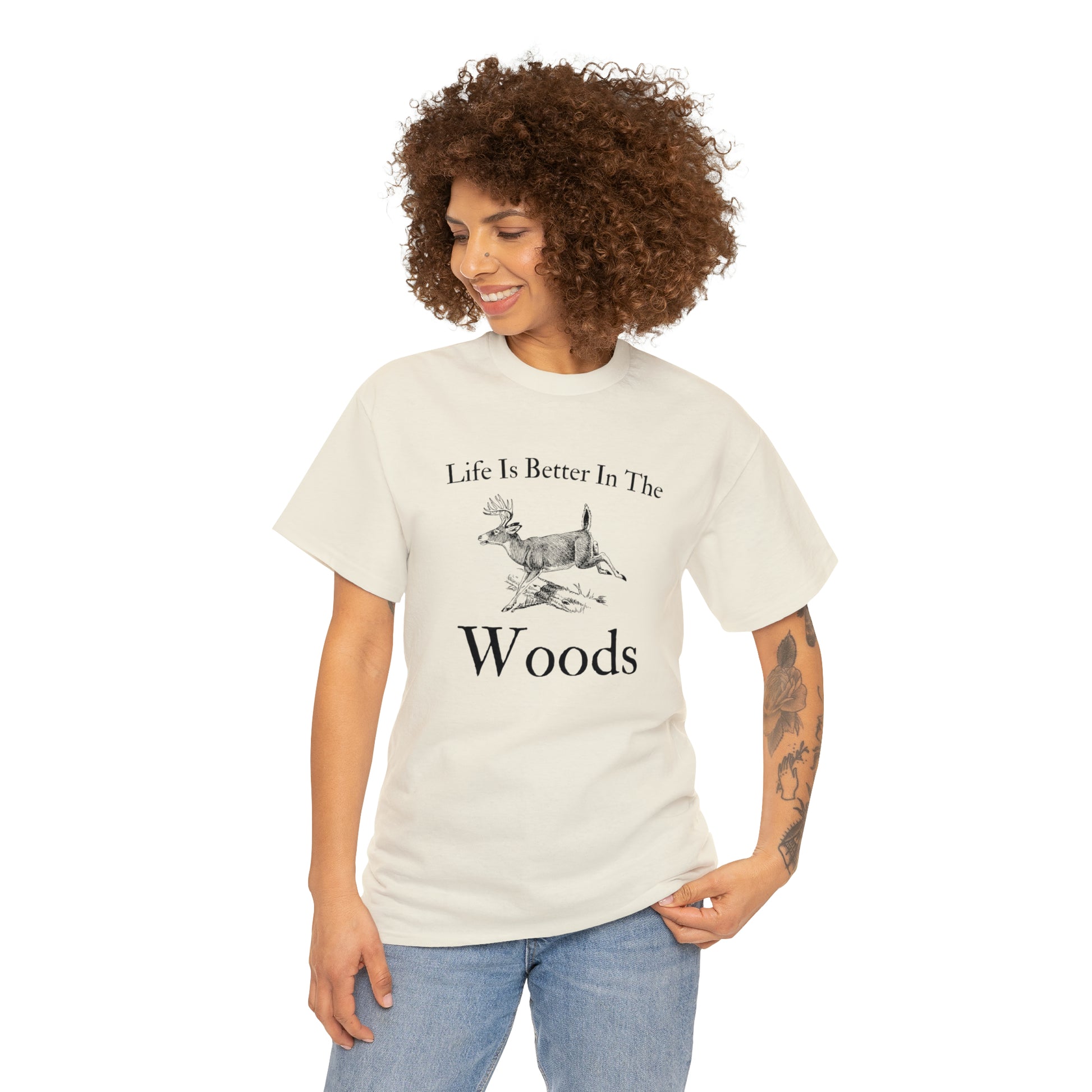 "Life Is Better In The Woods" T-Shirt - Weave Got Gifts - Unique Gifts You Won’t Find Anywhere Else!