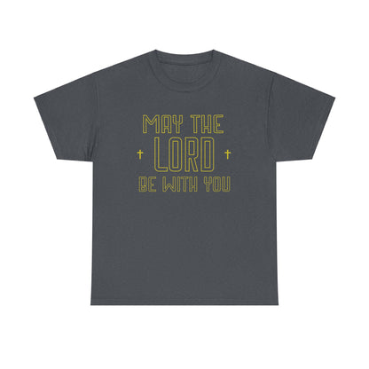 Christian Star Wars shirt featuring "May the Lord be with you"
