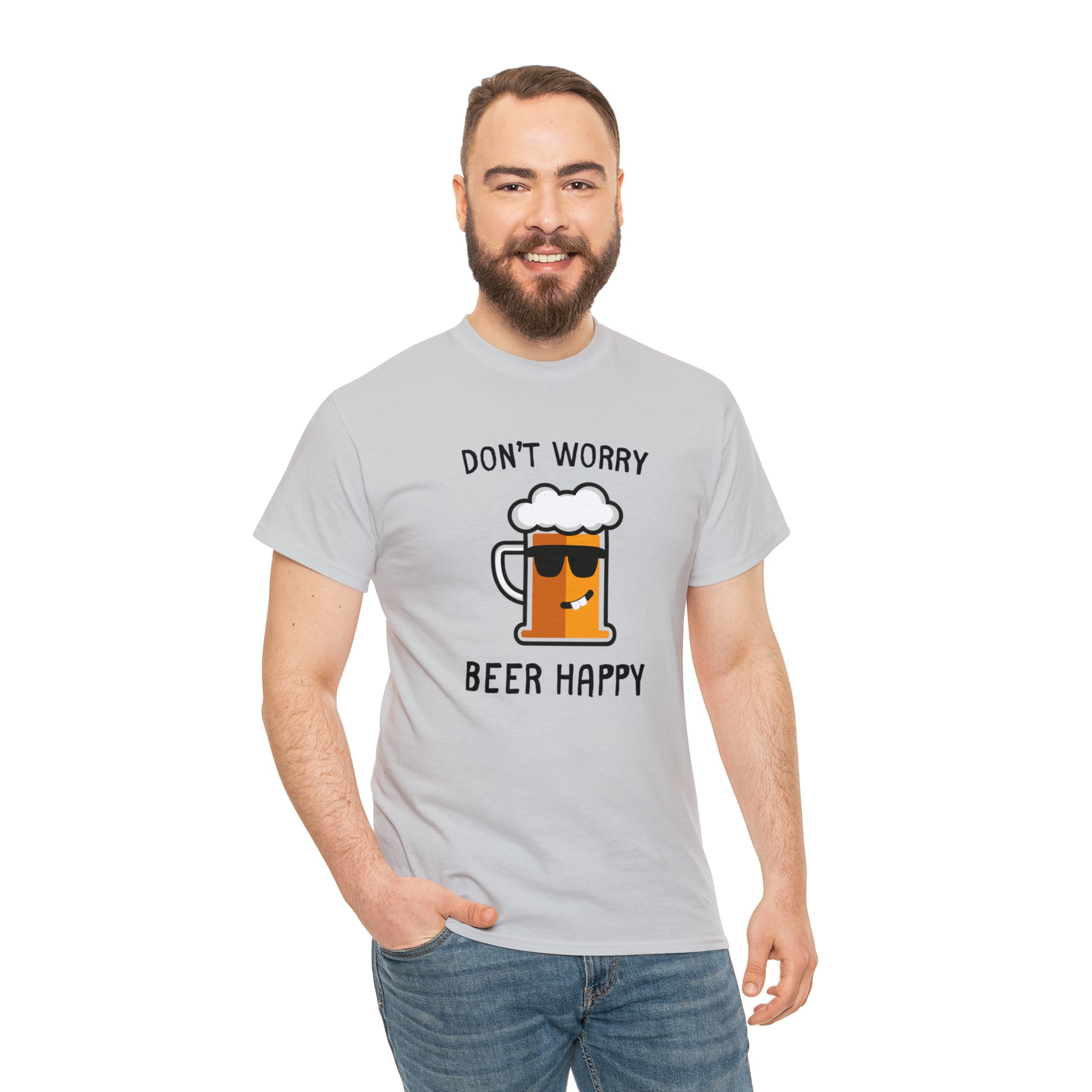 "Don't Worry, Beer Happy" T-Shirt - Weave Got Gifts - Unique Gifts You Won’t Find Anywhere Else!