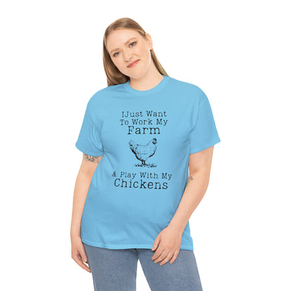 "Farm & Chickens" T-Shirt - Weave Got Gifts - Unique Gifts You Won’t Find Anywhere Else!