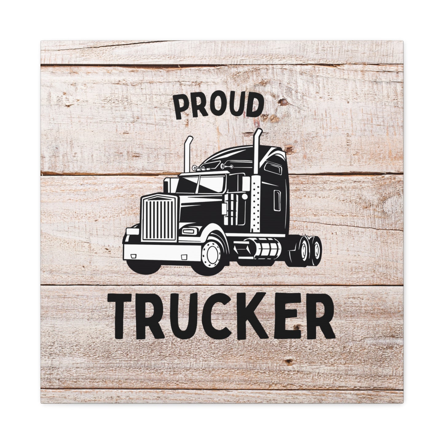 "Proud Trucker" Wall Art - Weave Got Gifts - Unique Gifts You Won’t Find Anywhere Else!