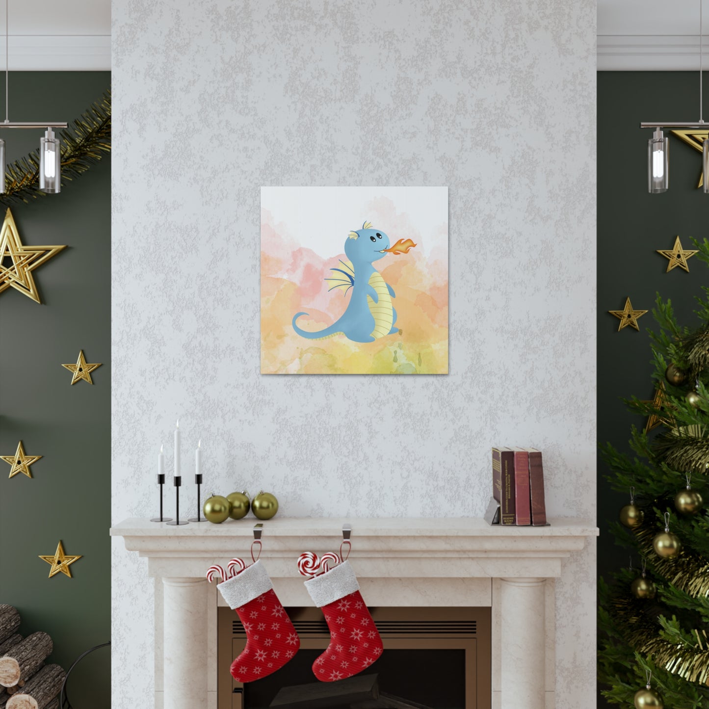 "Fire Dragon" Kids Wall Art - Weave Got Gifts - Unique Gifts You Won’t Find Anywhere Else!