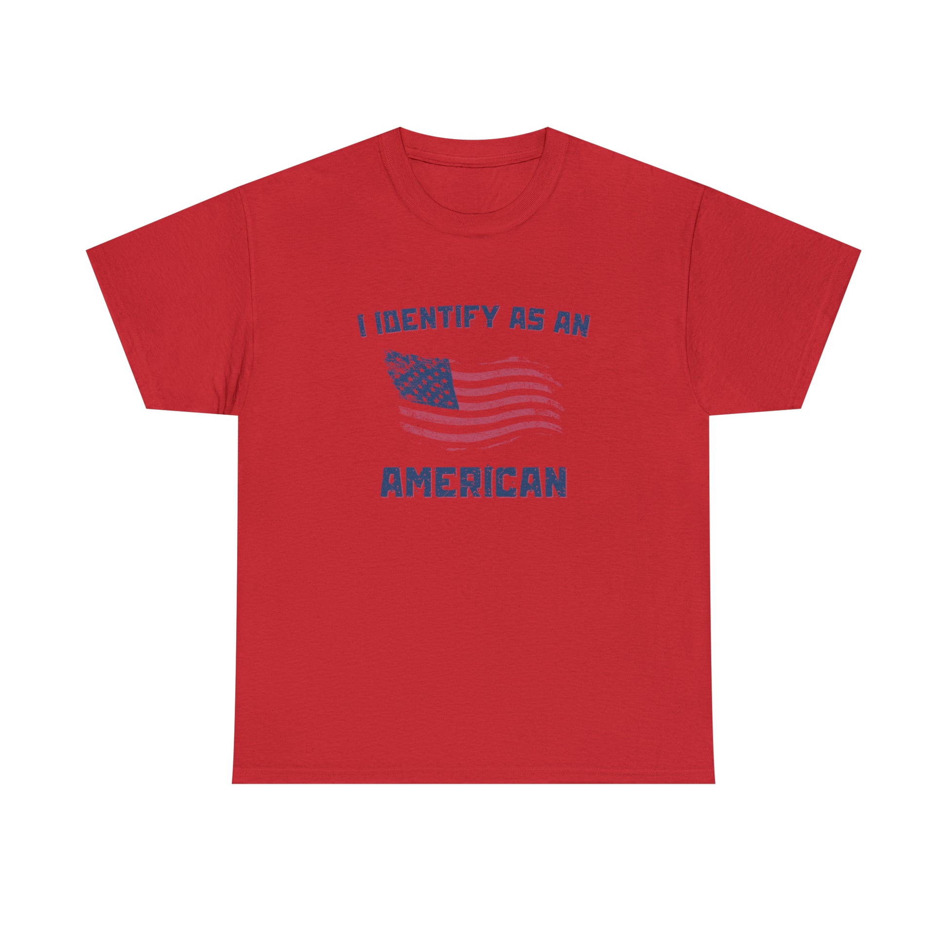 Red, white, and blue American flag t-shirt
