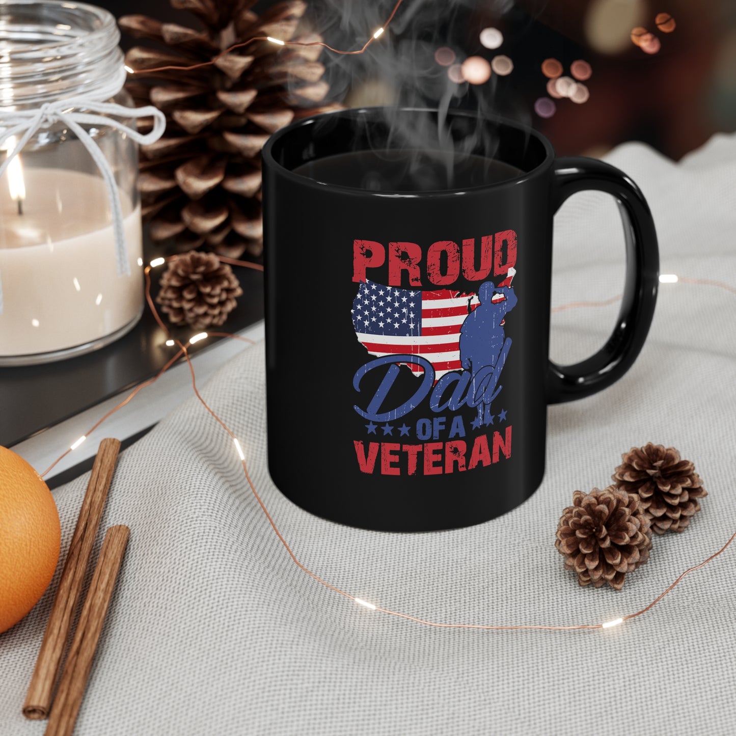 "Proud Dad Of An American Veteran" Coffee Mug - Weave Got Gifts - Unique Gifts You Won’t Find Anywhere Else!