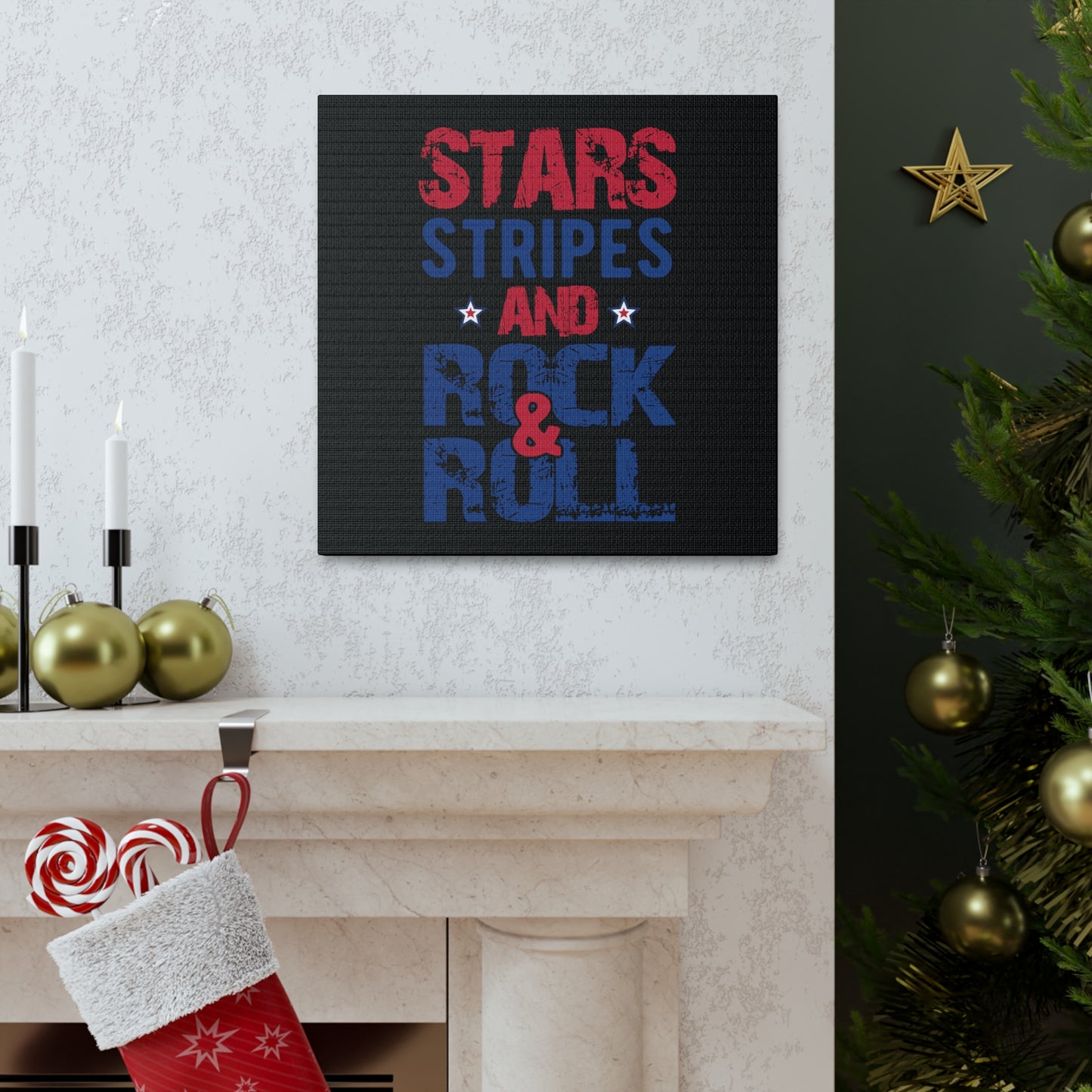 "Stars, Stripes And Rock & Roll" T-Shirt - Weave Got Gifts - Unique Gifts You Won’t Find Anywhere Else!