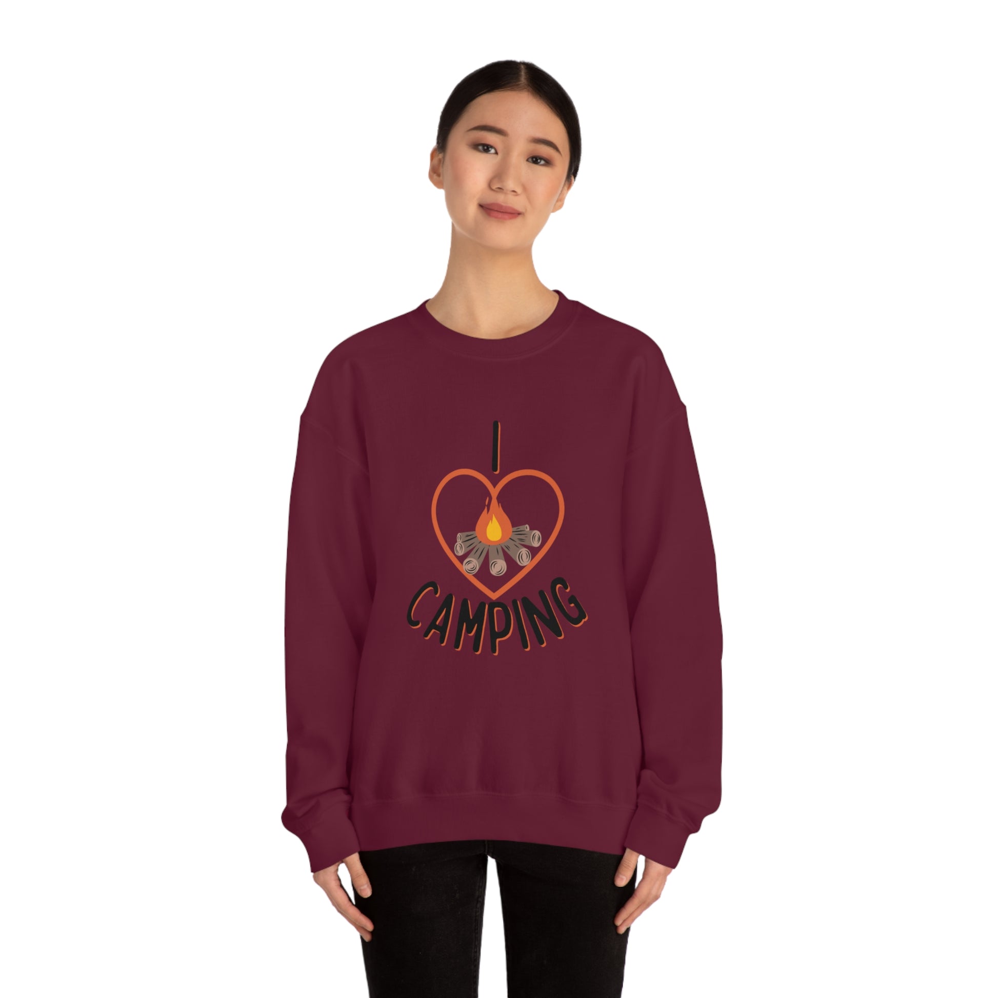 "I Love Camping" Crewneck Sweatshirt - Weave Got Gifts - Unique Gifts You Won’t Find Anywhere Else!