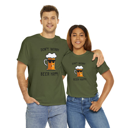 "Don't Worry, Beer Happy" T-Shirt - Weave Got Gifts - Unique Gifts You Won’t Find Anywhere Else!