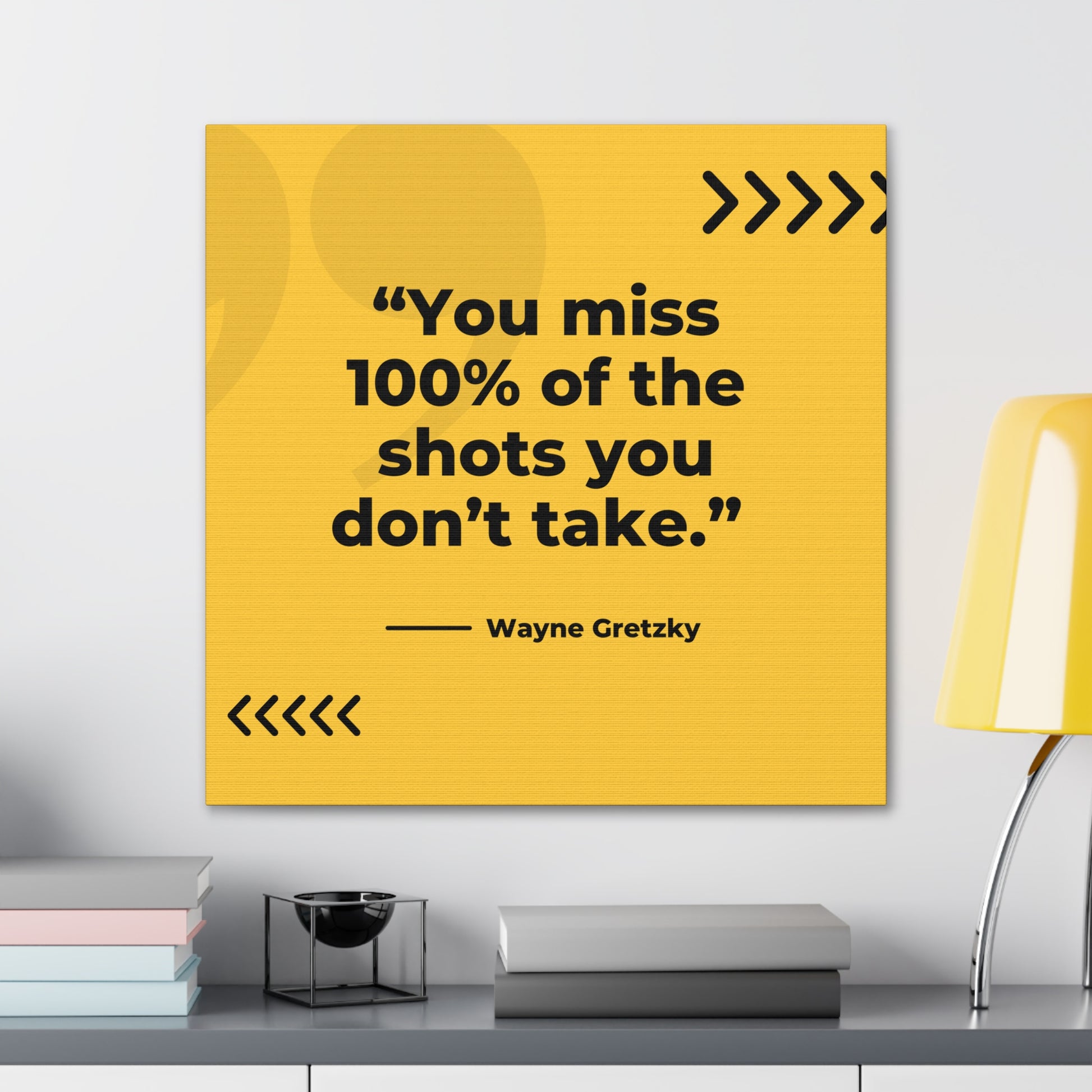 "You Miss 100% Of The Shots You Don't Take" Wall Art - Weave Got Gifts - Unique Gifts You Won’t Find Anywhere Else!