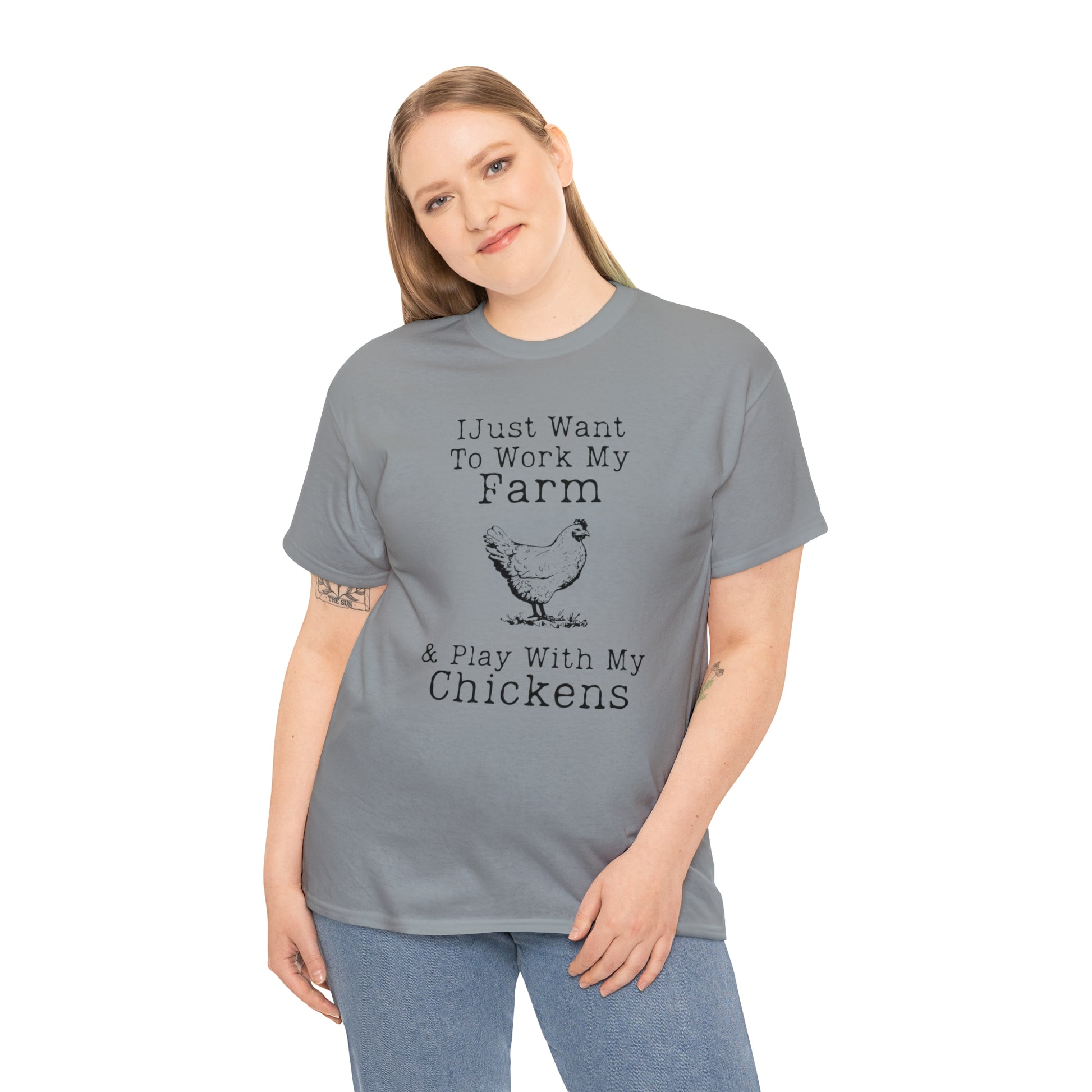 "Farm & Chickens" T-Shirt - Weave Got Gifts - Unique Gifts You Won’t Find Anywhere Else!