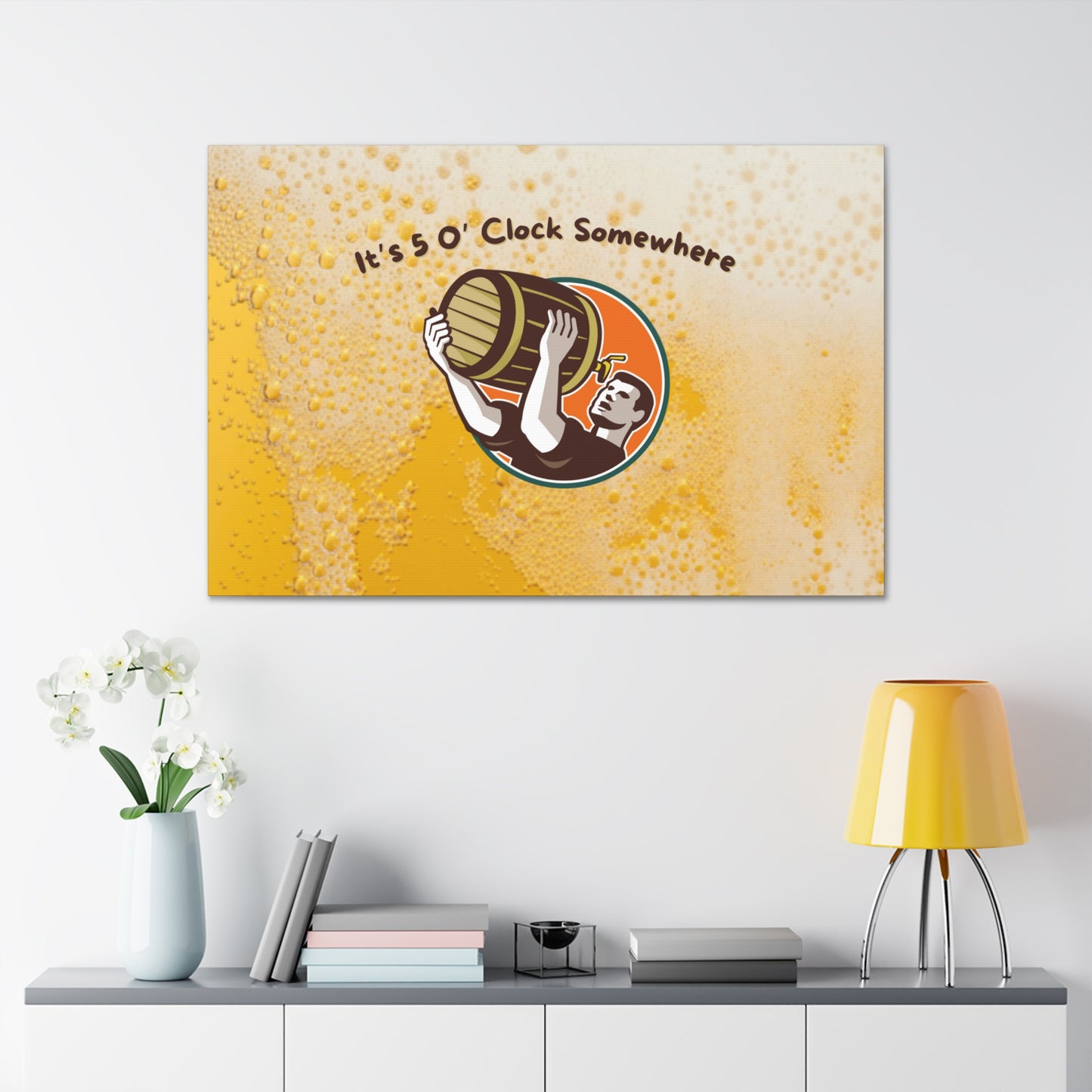 "It's 5 O' Clock Somewhere" Wall Art - Weave Got Gifts - Unique Gifts You Won’t Find Anywhere Else!