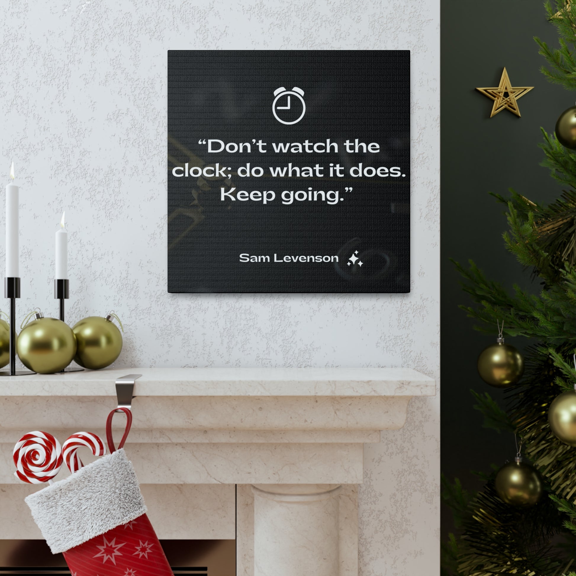 "Don't Watch The Clock, Keep Going" Wall Art - Weave Got Gifts - Unique Gifts You Won’t Find Anywhere Else!