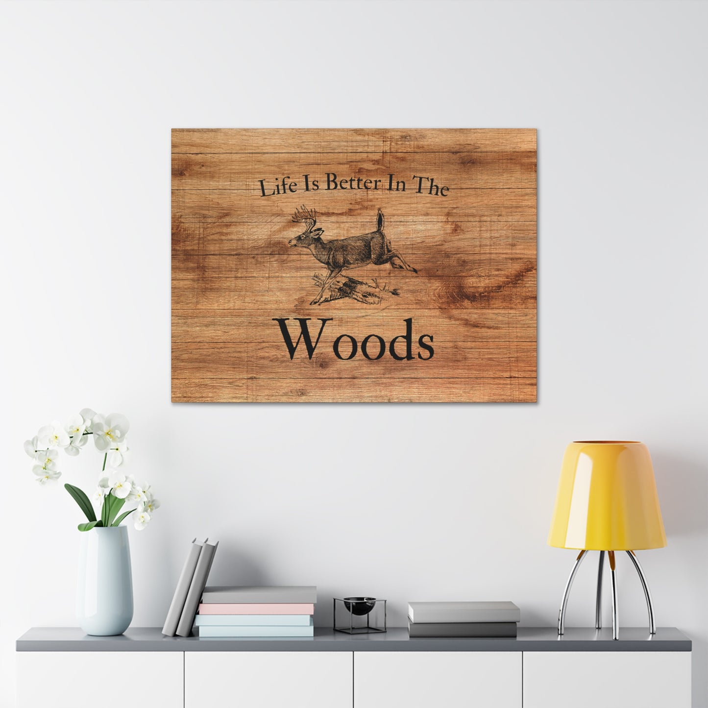 "Life Is Better In The Woods" Wall Art - Weave Got Gifts - Unique Gifts You Won’t Find Anywhere Else!