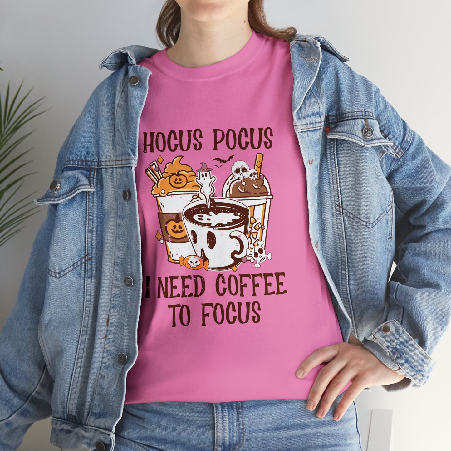 "Hocus Pocus, I Need Coffee To Focus" T-Shirt - Weave Got Gifts - Unique Gifts You Won’t Find Anywhere Else!