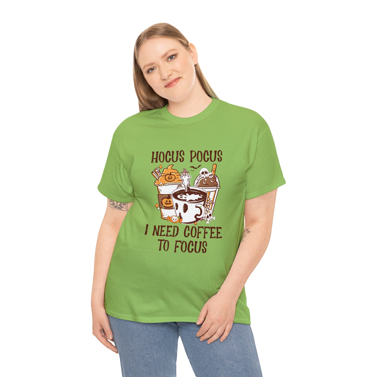 "Hocus Pocus, I Need Coffee To Focus" T-Shirt - Weave Got Gifts - Unique Gifts You Won’t Find Anywhere Else!