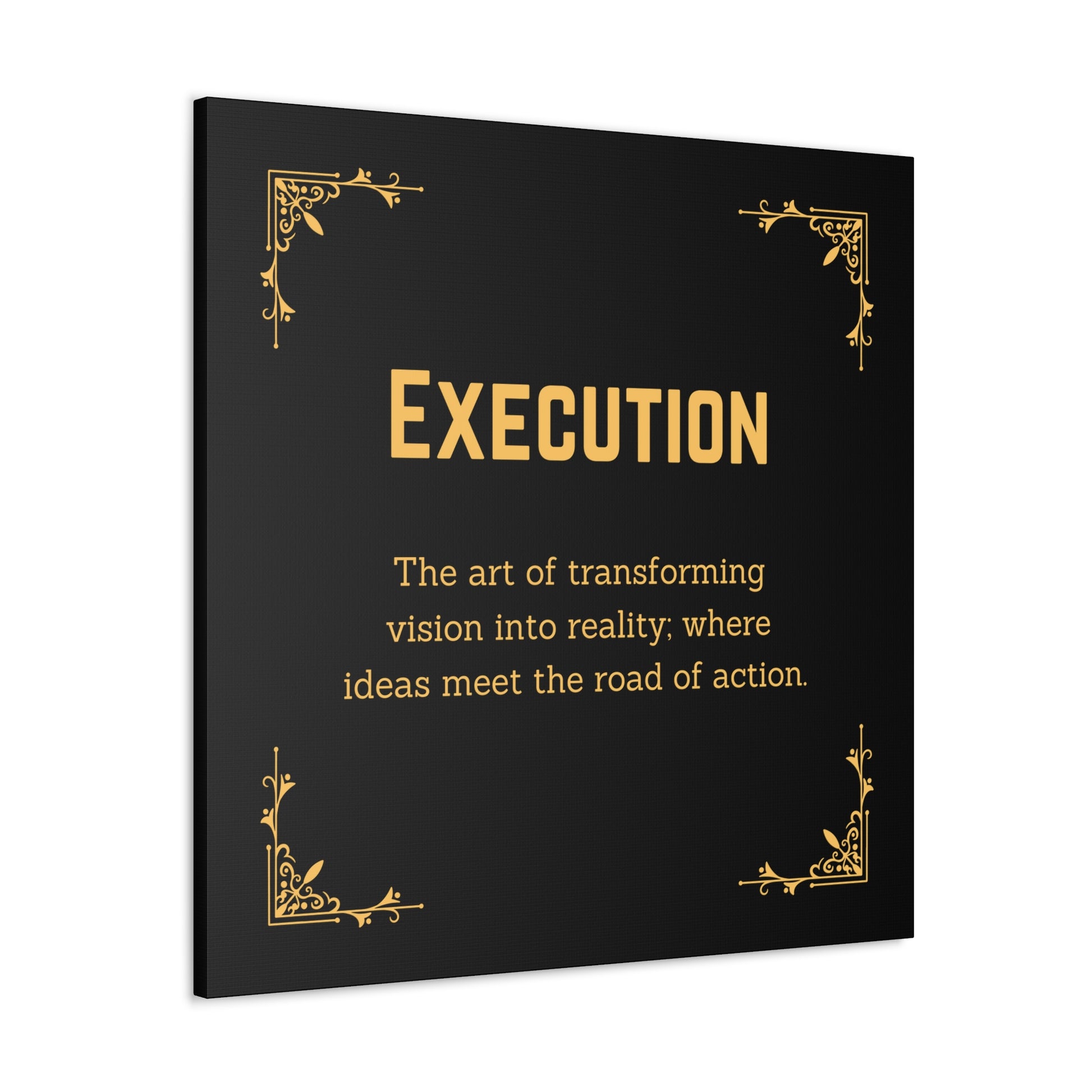 "Execution Motivation" Wall Art - Weave Got Gifts - Unique Gifts You Won’t Find Anywhere Else!