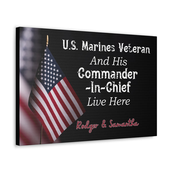 Custom "US Marine Veteran" Wall Art - Weave Got Gifts - Unique Gifts You Won’t Find Anywhere Else!