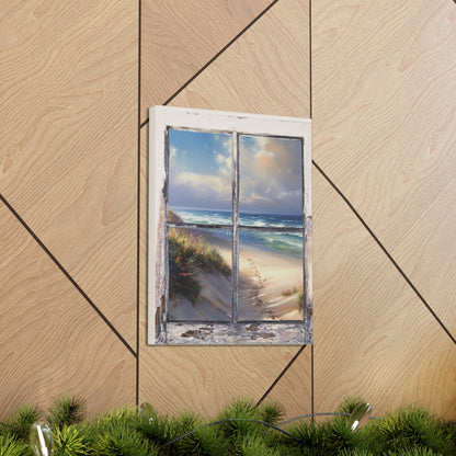 "Sandy Beach Window View" Wall Art - Weave Got Gifts - Unique Gifts You Won’t Find Anywhere Else!