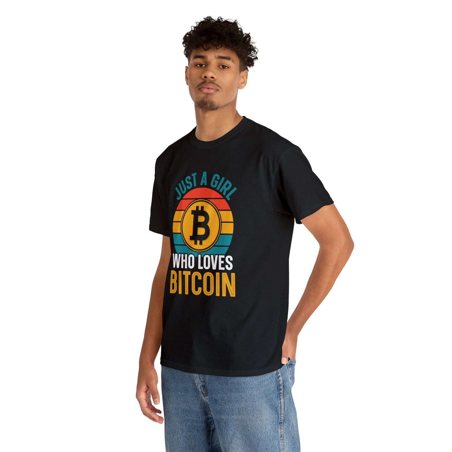 "Just A Girl Who Loves Bitcoin" T-Shirt - Weave Got Gifts - Unique Gifts You Won’t Find Anywhere Else!