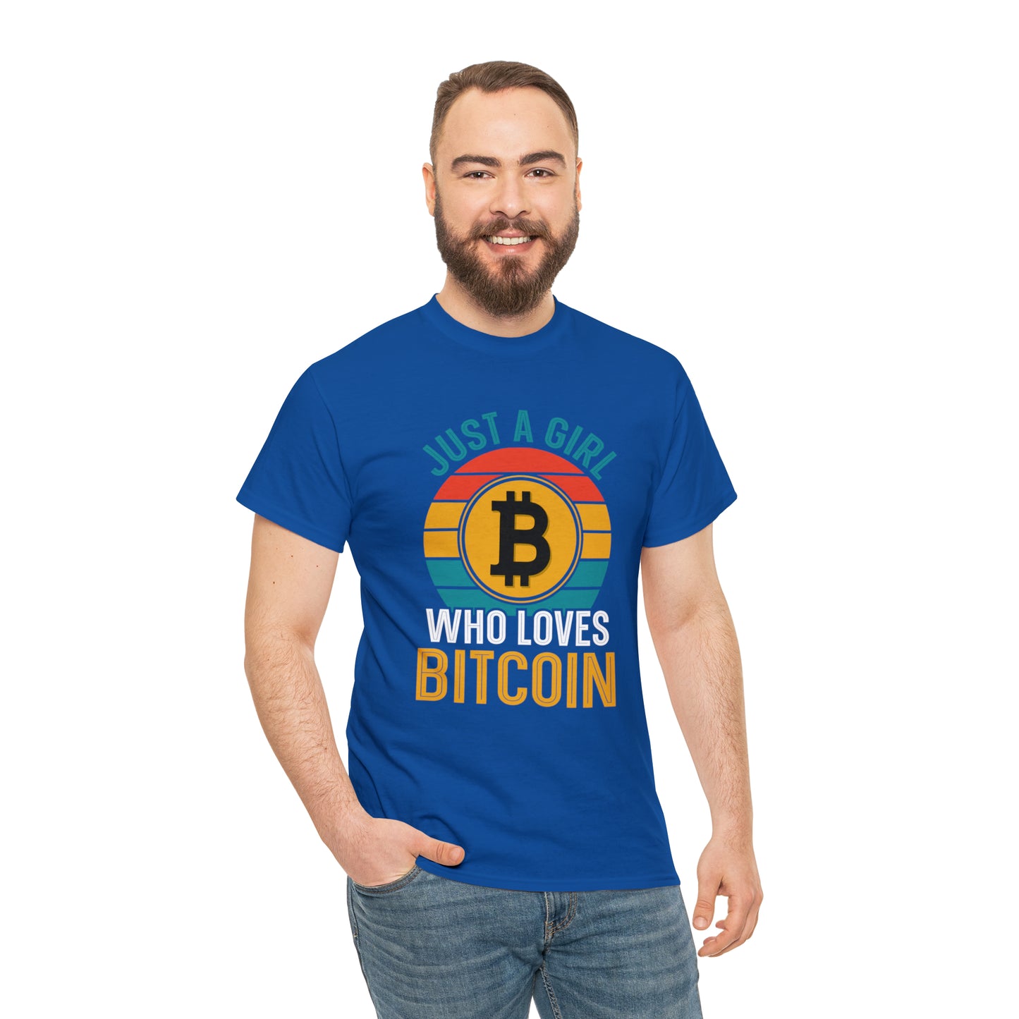 "Just A Girl Who Loves Bitcoin" T-Shirt - Weave Got Gifts - Unique Gifts You Won’t Find Anywhere Else!