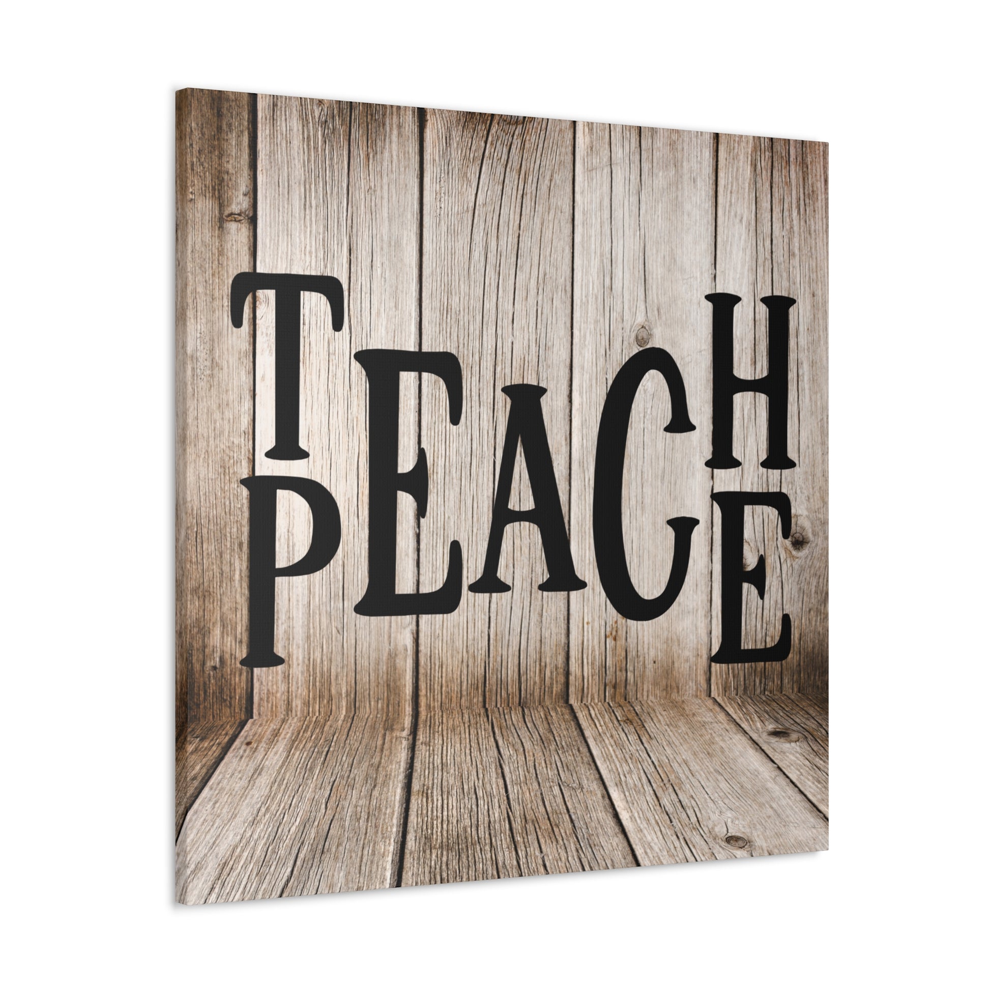 "Teach Peace" Rustic Wall Art - Weave Got Gifts - Unique Gifts You Won’t Find Anywhere Else!