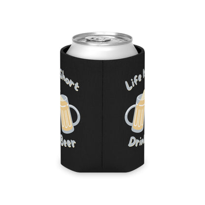 Stylish beer can sleeve cooler perfect for tailgates and BBQs
