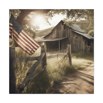 "Rustic American Farm" Wall Art - Weave Got Gifts - Unique Gifts You Won’t Find Anywhere Else!