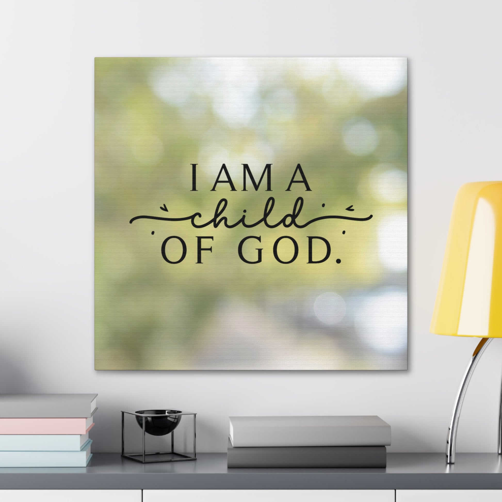 Light green scripture art for children’s rooms
