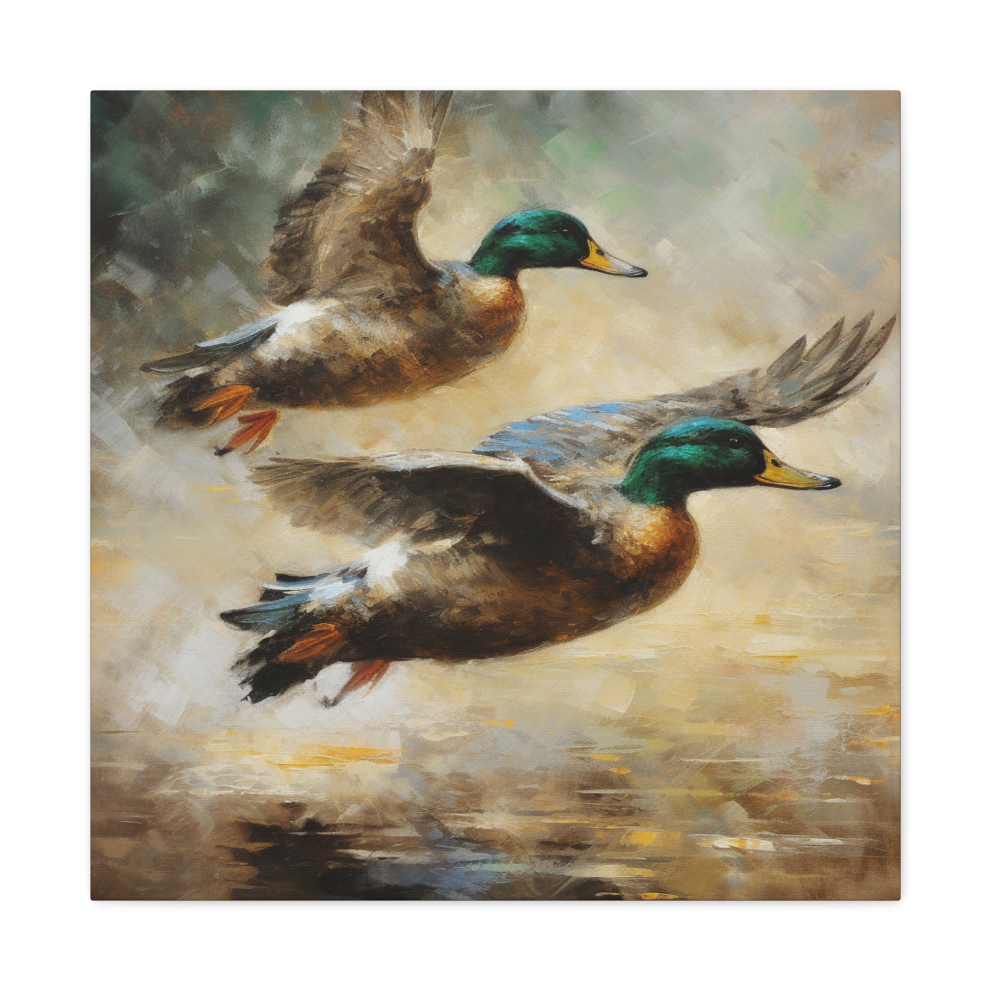 "Pair Of Ducks Flying" Wall Art - Weave Got Gifts - Unique Gifts You Won’t Find Anywhere Else!