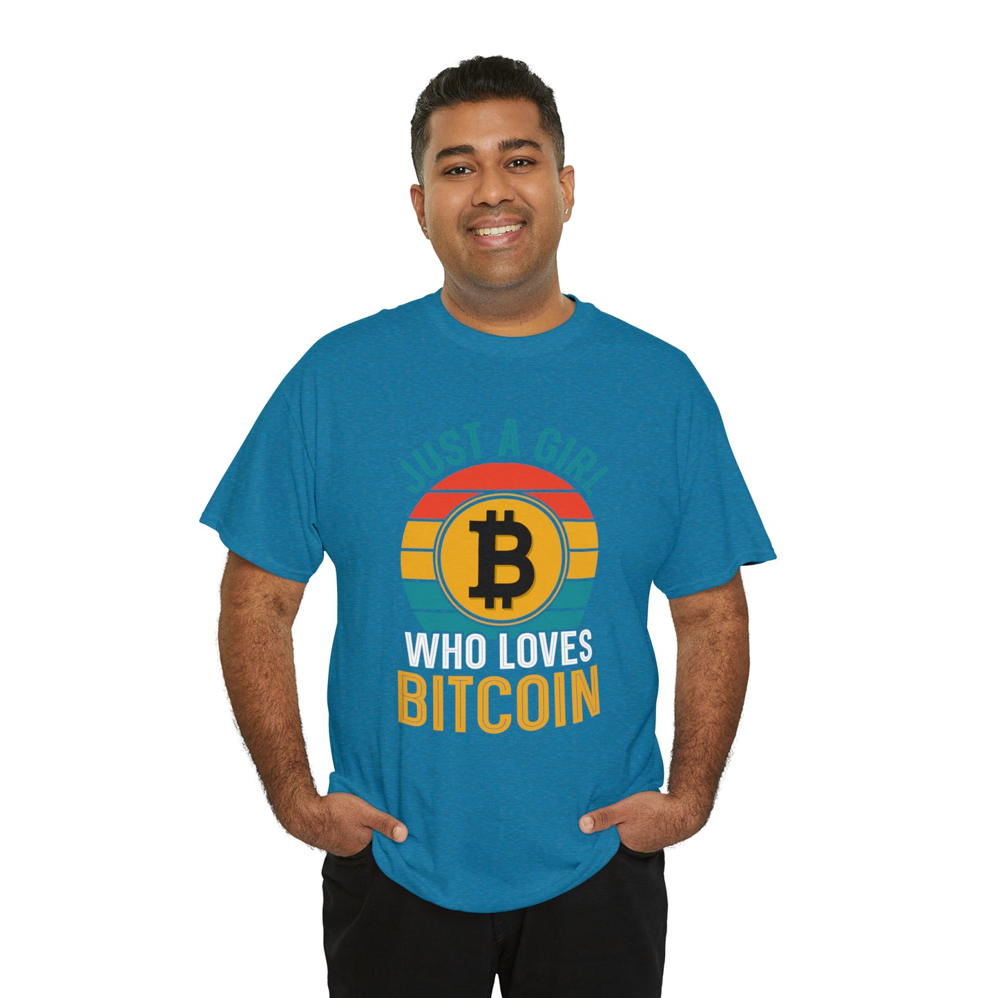 "Just A Girl Who Loves Bitcoin" T-Shirt - Weave Got Gifts - Unique Gifts You Won’t Find Anywhere Else!