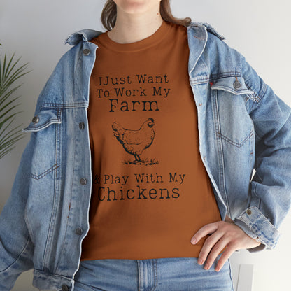 "Farm & Chickens" T-Shirt - Weave Got Gifts - Unique Gifts You Won’t Find Anywhere Else!