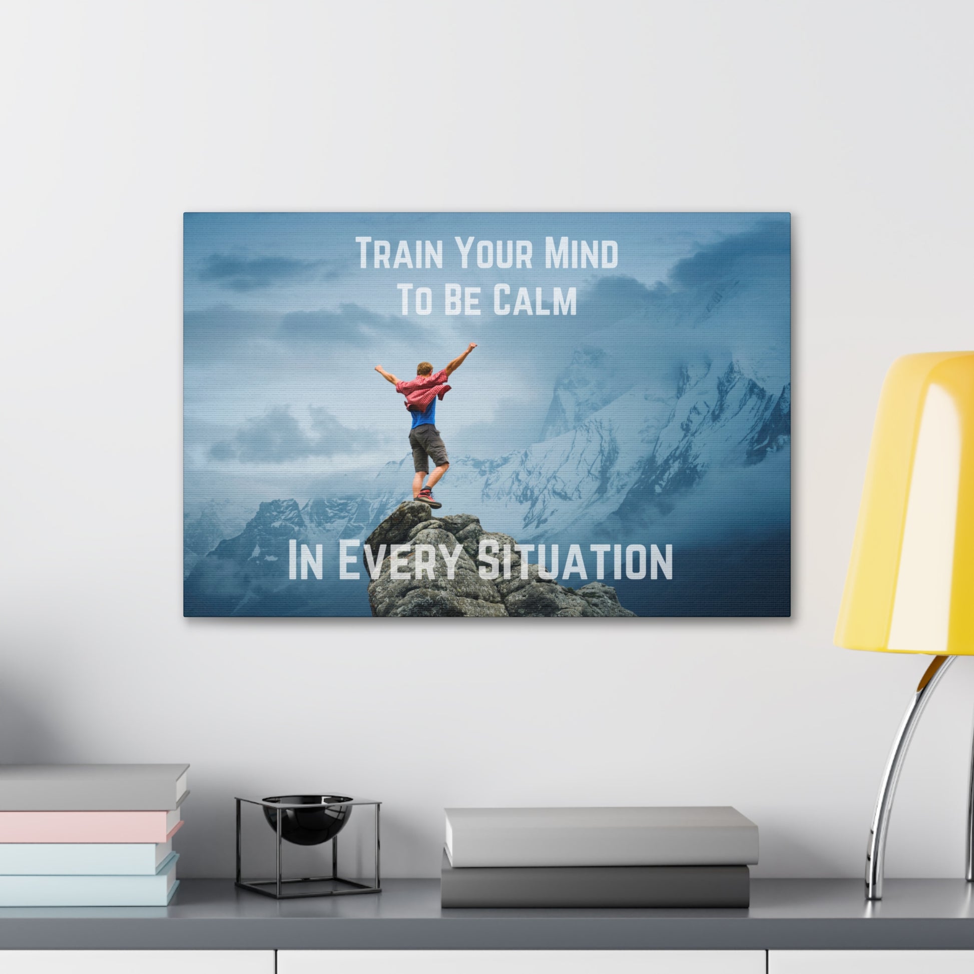 "Train Your Mind To Be Calm" Wall Art - Weave Got Gifts - Unique Gifts You Won’t Find Anywhere Else!