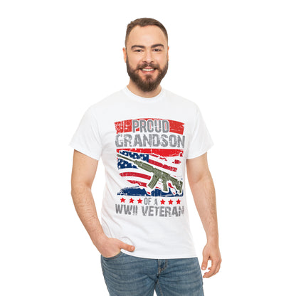 "Grandson Of WW2 Veteran" T-Shirt - Weave Got Gifts - Unique Gifts You Won’t Find Anywhere Else!