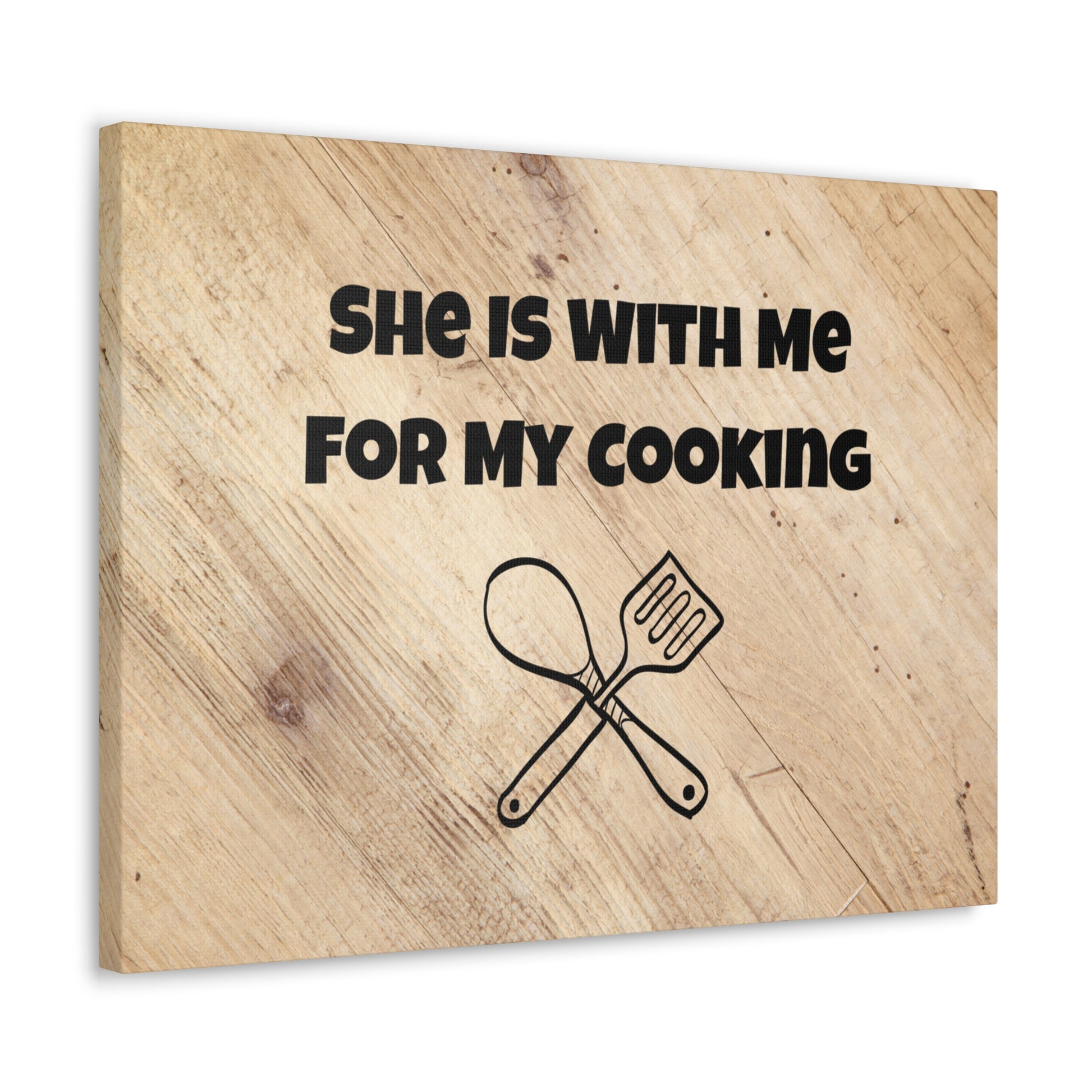 Rustic wood-like kitchen wall art with funny saying
 gift for boyfriend